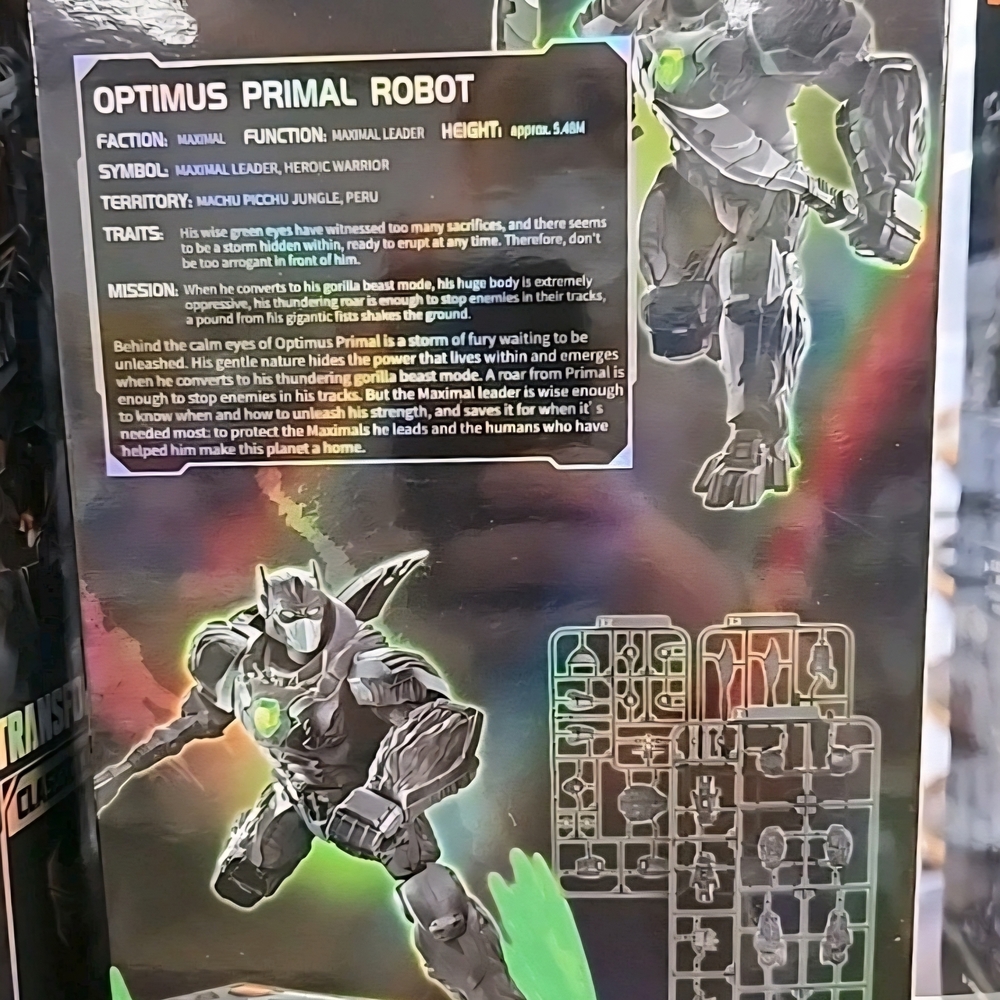 🦍🤖NIB Transformers Optimus Primal Robot Model Kit Classic Class - Picture 2 of 5